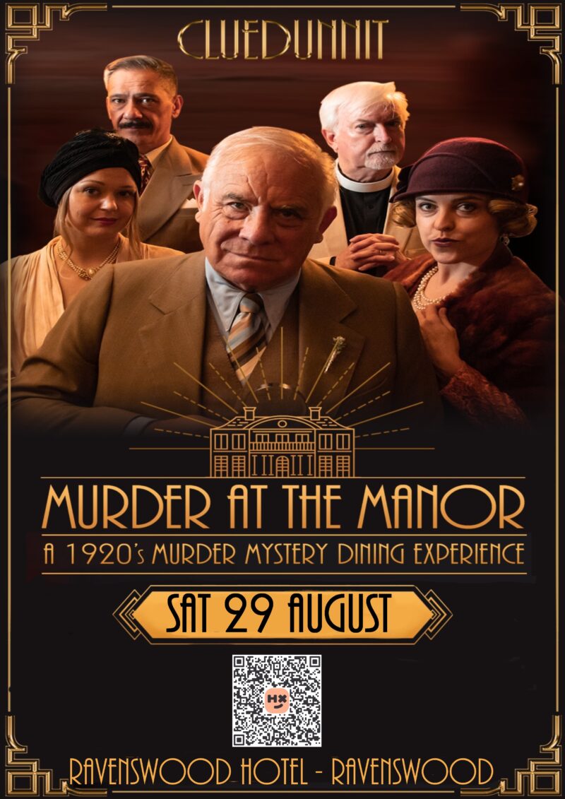 murder mystery dinner, Ravenswood hotel, august 29
